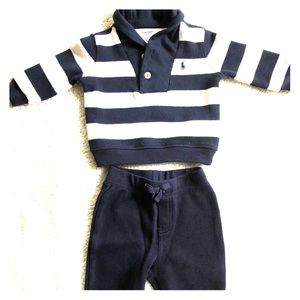 Striped Cotton Top & Pant Set